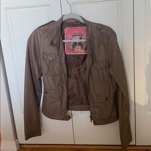 Collection by Bernardo Brown Faux Leather Jacket